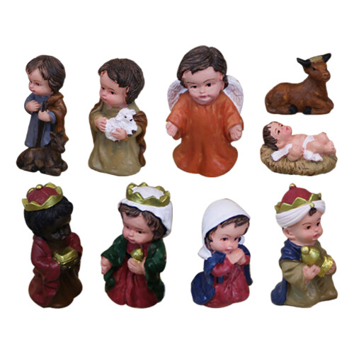 1 Set Hars Geboorte Van Beeldjes Tafeldecoratie 2