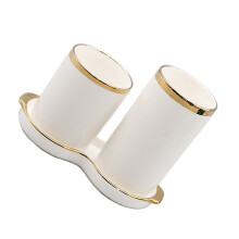 1 Set Keramikstäbchen Halter Für Abtropfgeschirr (Weiß)