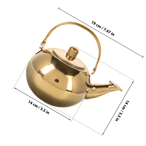 Tee Kanne Mit Teefilter Pfeifend Für Herd 1