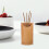 Countertop Küchenutensilienhalter Bambus Essstäbchen Eimer Organizer 11