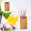 Countertop Küchenutensilienhalter Bambus Essstäbchen Eimer Organizer 6