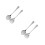2 Sets Salatbesteck Mit Ergonomischem Löffel Gabel 6