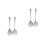2 Sets Salatbesteck Mit Ergonomischem Löffel Gabel 8
