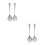 2 Sets Salatbesteck Mit Ergonomischem Löffel Gabel 7
