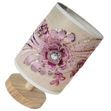 2Stk Tischleuchte 3D Blumenmuster USB Nachttischlampe Schlafzimmer
