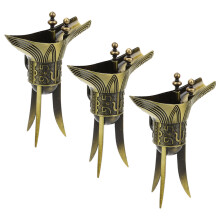 3Stk Vintage Trinkbecher Chinesisch Art Wein Und Schnapsbecher