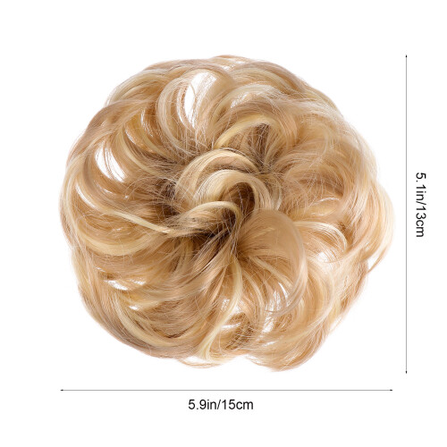 2Stk. Haarrolle Extensions Chignon Einfacher Dutt Haarteil 1