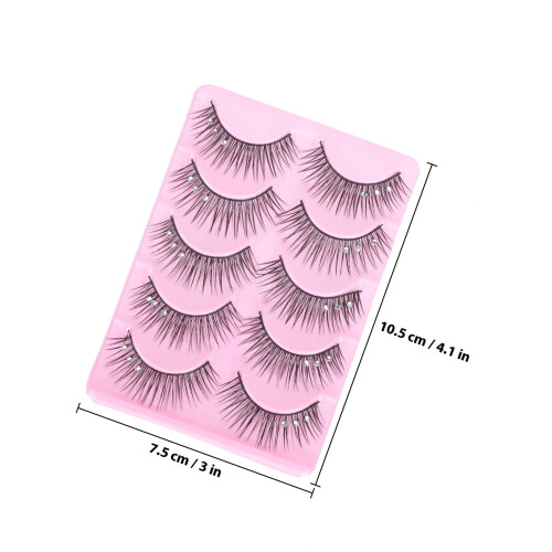 10 X Paar Prom Performance Wimpern Echte Für Schwarz 1