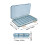 travel medicine organizer large multi-grid portable case 2
