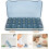 travel medicine organizer large multi-grid portable case 7