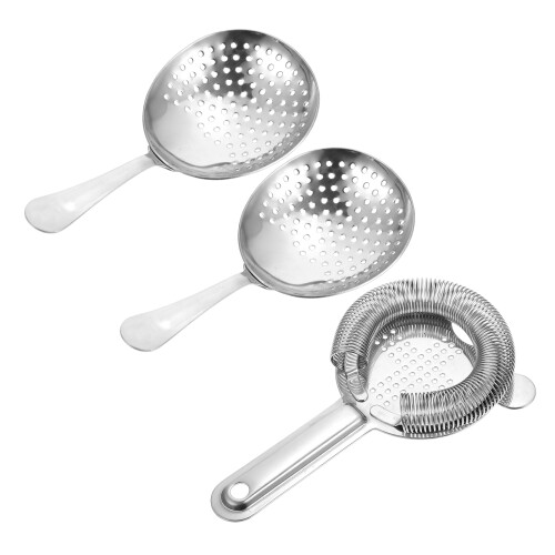 3Stk Cocktailshaker Chic Barzubehör (Silber) 1