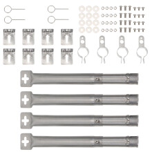1 Set Gasgrill Brennerrohr Edelstahl Bbq Rohrbrenner Ersatzteile