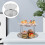 1 Set Buffet-Display- , Zweischichtiger -Tablett 11