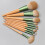10Stk Make-up Holzgriff Set Premium Tragbar 9
