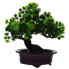 2Pcs Indoor Fake Bonsai Potted Artificial Plant Home Office Decor