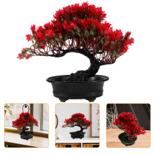 5Stk Künstliche Bonsai- Topfpflanze Desktop Falsche Begrüßung