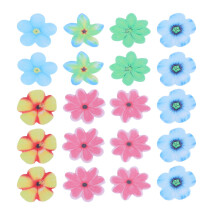 100Stück Essbare Reispapier Blumen Mehrfarbig Für Muffin Und Torte