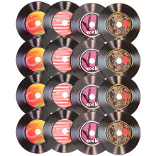 16 Vinylschallplatten Wanddekoration Schlafzimmer Retro