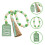 St Patricks Day Holzperlen Mit Quaste Wanddekoration 8