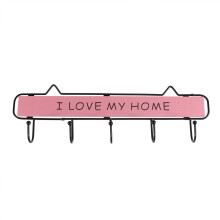 1St Vintage Holz Wandhaken Für Kleidung Hut Schlüssel (Pink)