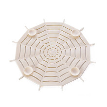 2 Stück Ablaufsieb Für Badezimmer Küche Mit Saugnäpfen (Beige+Grau)