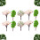 15 Mikro Landschafts Simulation Bäume Mini Harz Baum Modelle DIY 6