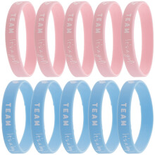 10Stk Silikon Armbänder Oder Für Gender Reveal Feiern