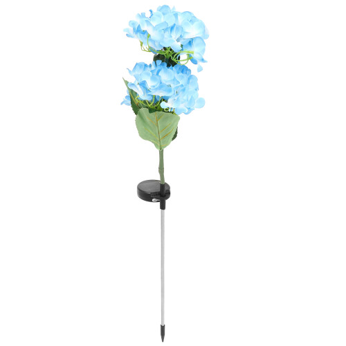 2Stück Garten Solar Hortensien Stehlampe