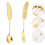 2Stk Löffel Gabel Servierbesteck Abendessen Küchenflatware 4