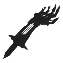 Halloween Skelett Hand Gartenstab Metall Für Außenbereich