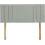 (Double Grey) 4ft 6inch Plush Velvet Padded Lined Headboard 1
