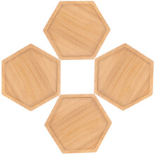 4Stk Wiederverwendbare Dicke Untersetzer Aus Holz Für Becher