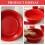 Lavabo Portátil De Plástico Rojo Con Carácter Xi Para 8