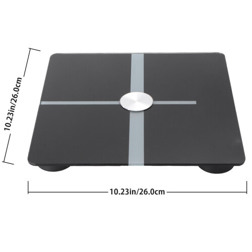 1 Báscula Electrónica De Peso Y Corporal Led Negro 1