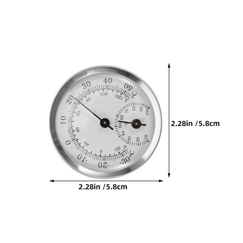 2 Unidades Mini Higrómetro Termómetro Para Cigarreras 2