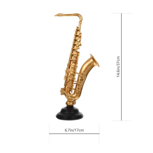 Creatieve Gouden Saxofoon Beeldje Van Synthetisch Hars 1