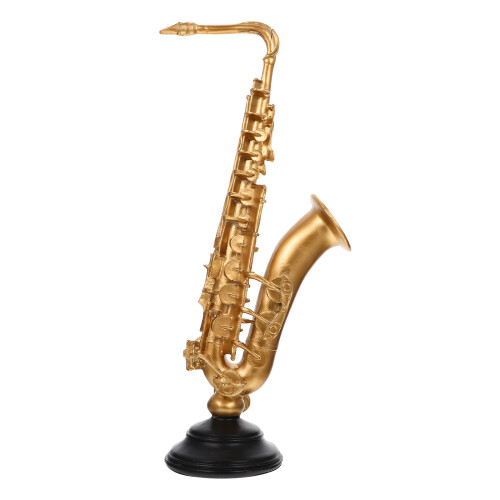 Creatieve Gouden Saxofoon Beeldje Van Synthetisch Hars 2