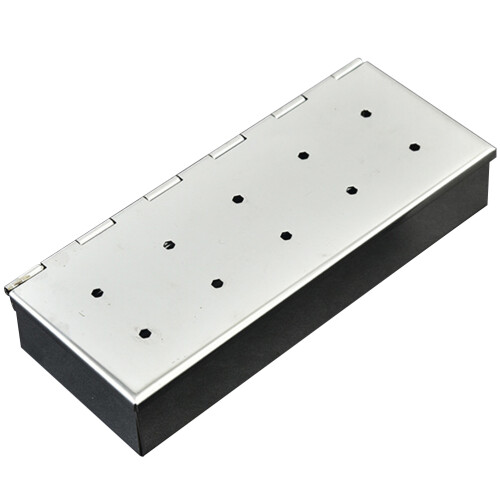 Smoker Box Pour Bbq En Acier Inoxydable Avec Chips De Bois