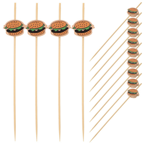 100 Pezzi Stuzzicadenti In Per Hamburger Cocktail Frutta 1
