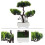 1 Pezzo Artificiale Albero Finto Decorazione Verde 6