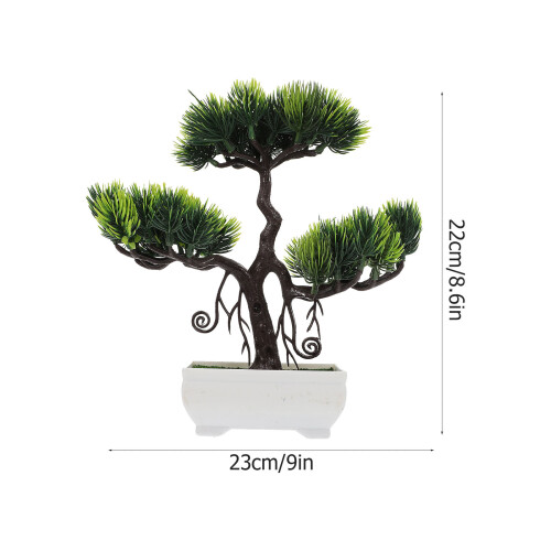 1 Pezzo Artificiale Albero Finto Decorazione Verde 2