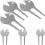 6 Golfs Divot Reparatie Tool Fairway Benodigdheden 6