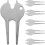 6 Golfs Divot Reparatie Tool Fairway Benodigdheden 8