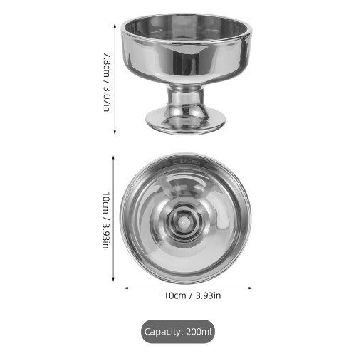 Eiscreme Cup Hochbasierter Dessert Bowl Joghurt Pudding Cup 1