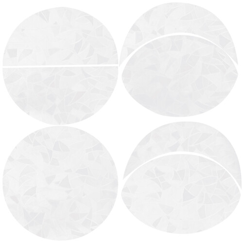 1Set PVC Static Cling Raamdecoratie Witte Anti- Sticker