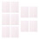 20 Blatt Transparente Jelly Klebestreifen Rosa 8