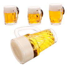 4 Stuks Mini Bierpulzen, Kleine Glazen, Poppenhuisaccessoires