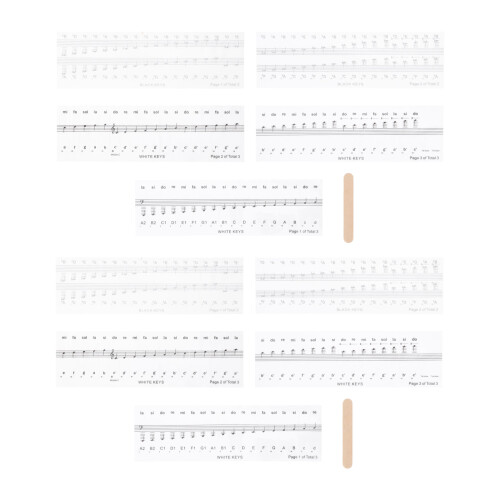 2 Sets Creatieve Piano Introductie En Vergelijking Sticker