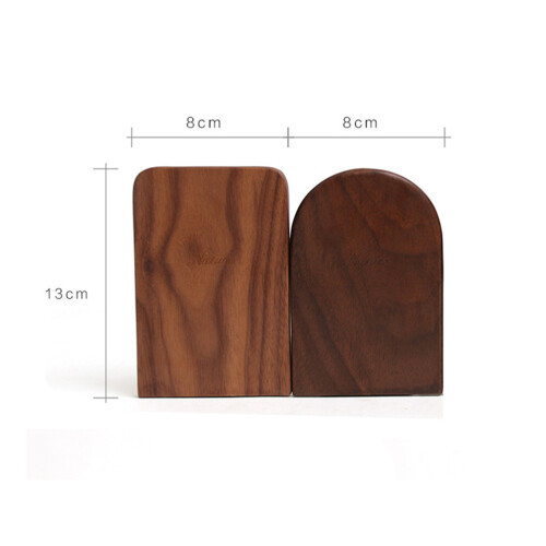 Worgeous  Magazine Book Ends For Shelves Stand Solid Wood Shelf 2