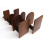 Worgeous  Magazine Book Ends For Shelves Stand Solid Wood Shelf 2